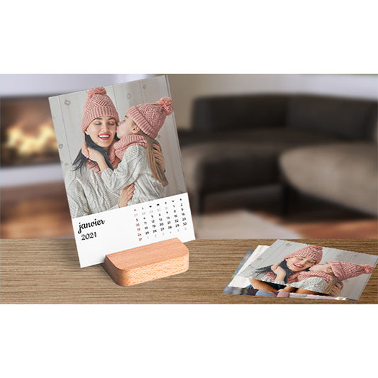 Card Calendar with Block Stand